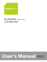 Hannspree HL205HPB User manual