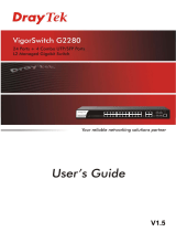 Draytek VigorSwitch G2280 Owner's manual