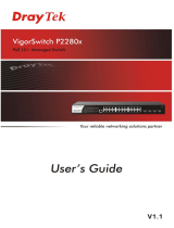 Draytek VigorSwitch P2280x Owner's manual