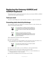 Gateway 450ROG User manual
