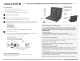 AcuRite Wireless Forecaster with Wireless Charger User manual