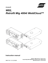 ESAB Retrofit Mig 4004i WeldCloud™ User manual