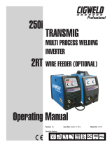 CIGWELD Professional 250i Transmig Multi Process Welding Inverter 2RT Wire Feeder (Optional) User manual