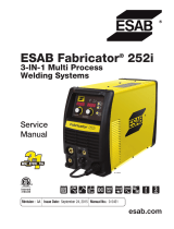 ESAB ESAB Fabricator® 252i 3-IN-1 Multi Process Welding Systems User manual