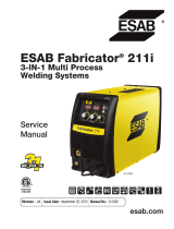 ESAB ESAB Fabricator® 211i 3-IN-1 Multi Process Welding Systems User manual