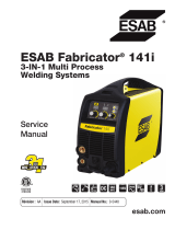 ESAB ESAB Fabricator® 141i 3-IN-1 Multi Process Welding Systems User manual