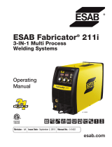 ESAB ESAB Fabricator® 211i 3-IN-1 Multi Process Welding Systems User manual