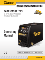 Tweco FABRICATOR® 211i 3-IN-1 Multi Process Welding Systems User manual