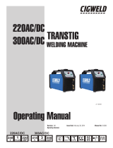 ESAB 220AC/DC 300AC/DC Transtig Welding Machine User manual