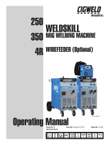 ESAB 250 350 Weldskill Mig Welding Machine 4R Wirefeeder User manual