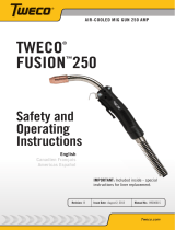 ESAB TWECO® FUSION™250 Air-Cooled Mig Gun 250 AMP User manual