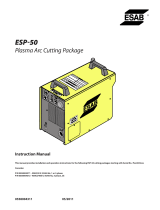ESAB ESP-50 Plasma Arc Cutting Package User manual
