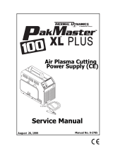 ESAB Plasma Welding Power Supply CE Ultima 150 User manual
