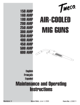 Tweco Air-Cooled Mig Guns User manual