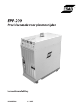 ESAB EPP-200 Precision Plasmarc Cutting System User manual