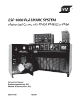 ESAB ESP-1000 Plasmarc System Mechanized Cutting User manual