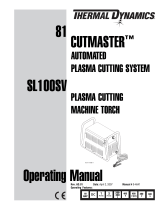 ESAB 81 CUTMASTER™ Automated Plasma Cutting System SL100SV Plasma Cutting Machine Torch User manual