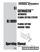 ESAB 51 CUTMASTER™ Automated Plasma Cutting System SL100SV Plasma Cutting Machine Torch User manual