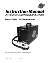 ESAB Prest-O-Lite®125 Plasma Cutter User manual