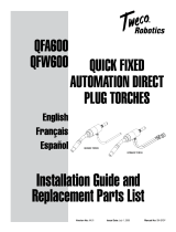 Tweco Robotics QFA600 QFW600 Quick Fixed Automation Direct Plug Torches Installation guide