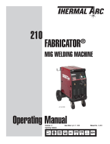 Thermal Arc 210 FABRICATOR® Mig Welding Machine User manual