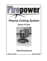 ESAB Plasma Cutting System Model FP-20A User manual