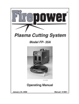ESAB Plasma Cutting System Model FP-35A User manual