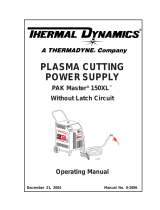 Thermal Dynamics Plasma Cutting Power Supply PAK Master® 150XL™ User manual