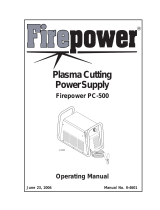 ESAB Plasma Cutting Power Supply PC-500 User manual