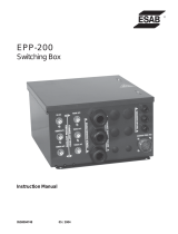 ESAB EPP-200 Switching Box User manual