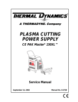 ESAB Plasma Cutting Power Supply CE PAK Master® 150XL™ User manual