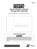ESAB GENUINE Heliarc HW-26, HW-26R, & HW-26F Tig Welding Torches User manual