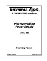 ESAB Plasma Welding Power Supply User manual