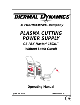 ESAB Plasma Cutting Power Supply CE PAK Master® 150XL™ User manual