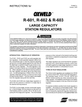 ESAB R-601, R-602 & R-603 Large Capacity Station Regulators Troubleshooting instruction