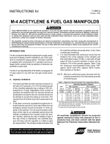 ESAB M-4 Acetylene & Gas Manifolds Troubleshooting instruction