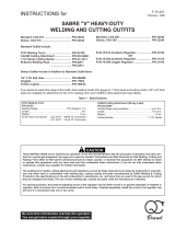 QC Sabre "V" Heavy-Duty Welding and Cutting Outfits Troubleshooting instruction