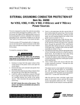 ESAB External Grounding Conductor Protection Kit Troubleshooting instruction