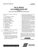 ESAB TR-21 Truck & CyLinder Rack Kit User manual