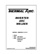 Thermal Arc Inverter Arc Welder Model 300GMS CC/CV User manual