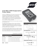 ESAB N7500 Gouging System Product Update User manual