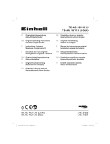 Einhell Expert Plus TE-AG 18/115 Li Kit User manual