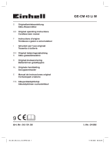 EINHELL GE-CM 43 Li M Kit User manual