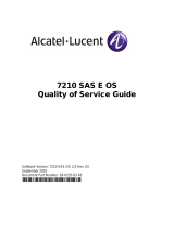 Alcatel-Lucent 7210 SAS E OS Quality Of Service Manual