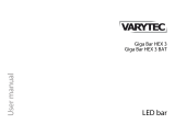Varytec Giga Bar HEX 3 BAT User manual