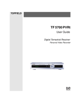Topfield TF 5000 PVRt Masterpiece User manual