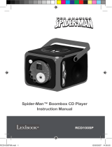Lexibook SPIDER-MAN BOOMBOX CD PLAYER User manual