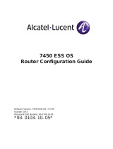 Alcatel-Lucent 7450 ESS Series Configuration manual