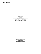 Sony SS-NA5ES Owner's manual