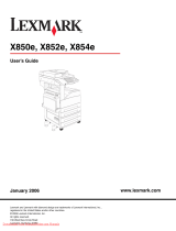 Lexmark X850E User manual